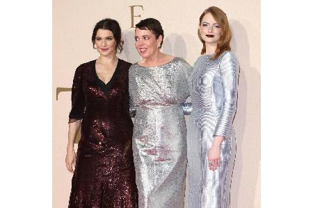 Rachel Weisz,Olivia Colman und Emma Stone