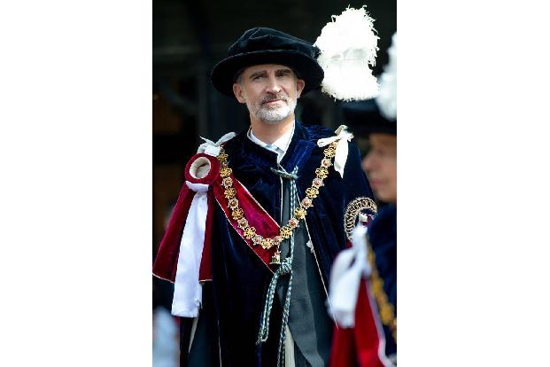 ...erschienen: König Felipe VI von Spanien, der vor fünf Jahren den Thron von seinem Vater Juan Carlos übernahm, und...