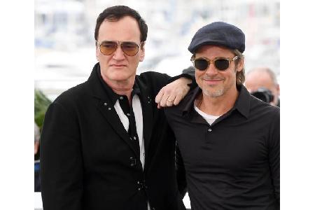 Erst vor kurzem hatte Brad Pitt (hier mit Quentin Tarantino) für Schlagzeilen gesorgt, als er die Schauspielerei als Beruf f...
