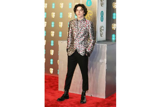 ...in diesem Jahr aber bei den Männern zweifellos an Timothée Chalamet, der mit einem bezaubernden und eleganten Sakko punkt...