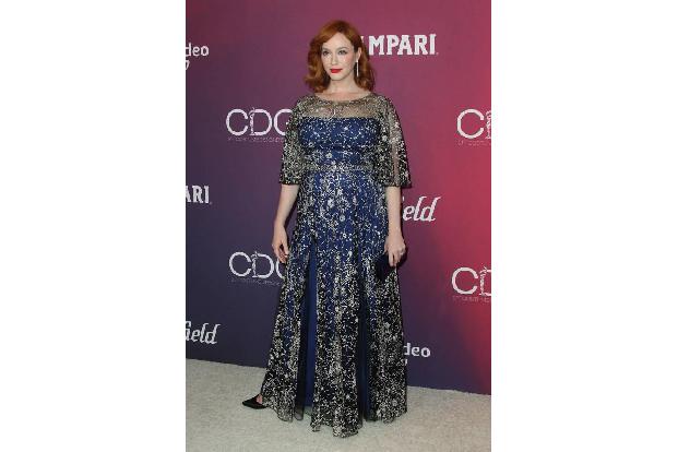 ...ein Problem. Auch Christina Hendricks (bekannt aus 'Mad Men') zeigte sich geschmackvoll in einem langen Kleid. Die Mischu...