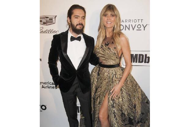 ...Heidi Klum waren gekommen, um sich die Preisverleihung anzuschauen. Mitgebracht hatte sie natürlich ihren Verlobten, Tom ...