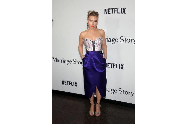 ...Scarlett Johansson für ihre Rolle in 'Marriage Story'. Sie spielt darin die Ehefrau von Adam Drivers Figur. Beide befinde...