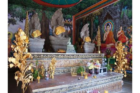 Heute liegen 80 Prozent der Mauern und Gebäude von Banteay Chhmar in Trümmern. Dennoch gibt es Teile, die unversehrt sind, w...