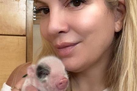 Grunz! Tori Spelling hat jetzt drei Ferkel im Haus