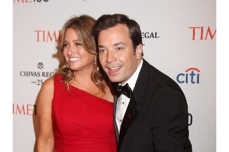 US-Moderator Jimmy Fallon und seine Frau Nancy Juvonen sind stolze Eltern von Frances Cole (geb. 2014) und Winnie Rose (geb....