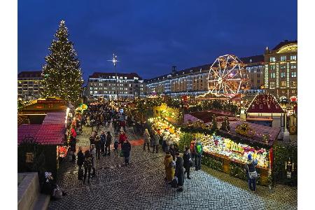 Platz 2: Striezelmarkt, Dresden (28.11.2018 - 24.12.2019). Zum 584. Mal hat das Urgestein unter den Weihnachtsmärkten seine ...
