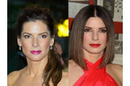 Auch der mittlerweile 54 Jahre alten Sandra Bullock sieht man ihr Alter nicht an - zwischen 2007 und 2018 gibt es kaum einen...