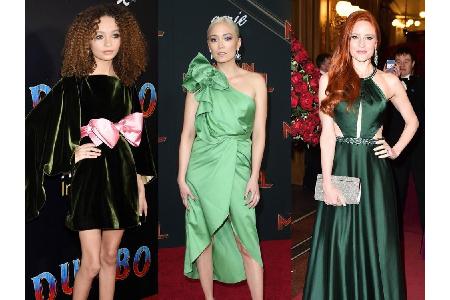Grün, grün, grün sind alle ihre Kleider! Wie kleidsam diese Farbe ist, beweisen Promi-Damen von Amber Heard bis Eva Green...