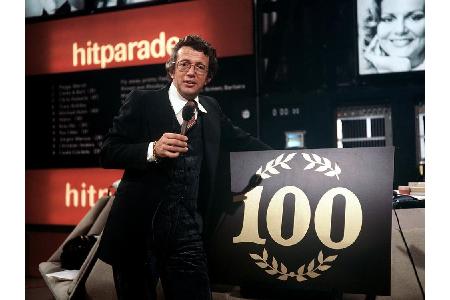 Dieter Thomas Heck, hier bei der 100. Ausgabe, blieb bis 1984 Moderator und wurde so zu 