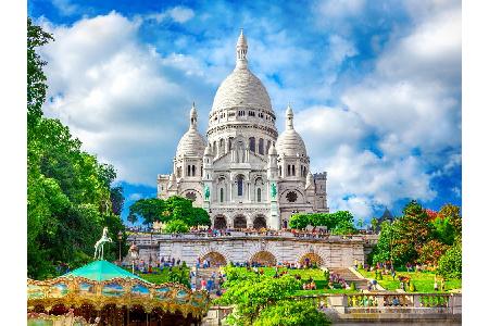 Vergessen Sie den Eiffelturm oder die langen Schlangen vor dem Louvre! Ein Besuch der Basilique du Sacré Coeur im Pariser Vi...