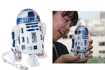 Mit diesem Hub in Form des Star-Wars-Roboters R2D2 macht Ihr Netzwerk etwas her.