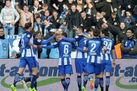 Hertha klettert auf Rang fünf - Augsburg in Not