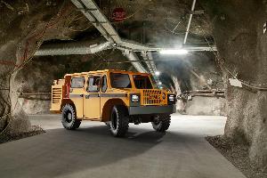 E-Minenfahrzeug für saubere Luft im Bergbau