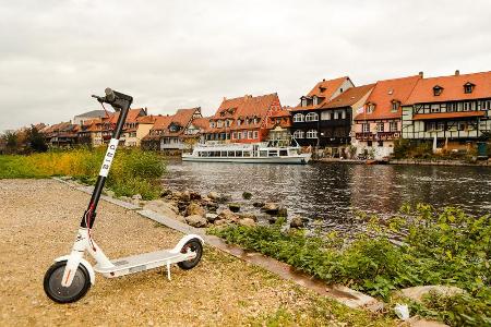 In Bamberg kommt der E-Scooter Bird