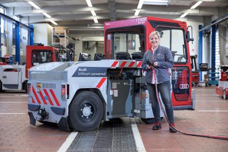 Audi: alte E-Auto-Akkus für Gabelstapler und Co