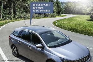 Farbiges Solar-Autodach auf IAA