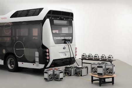 Moving e: Stromlieferung per Wasserstoffbus