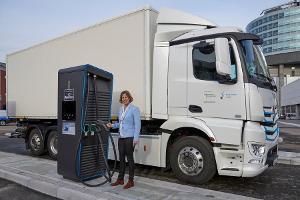 Weltweites Ladeprojekt für Elektro-Lkw