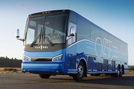 Van Hools E-Reisebusse werden in die USA geliefert