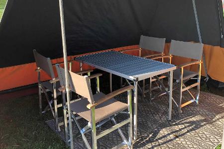 Wohnwagen Lume Traveler: Schlafen und Kochen im Freien