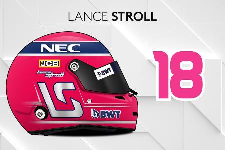 Die Helmdesigns der Formel-1-Fahrer 2019