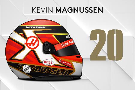 Die Helmdesigns der Formel-1-Fahrer 2019