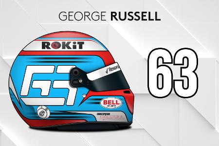 Die Helmdesigns der Formel-1-Fahrer 2019