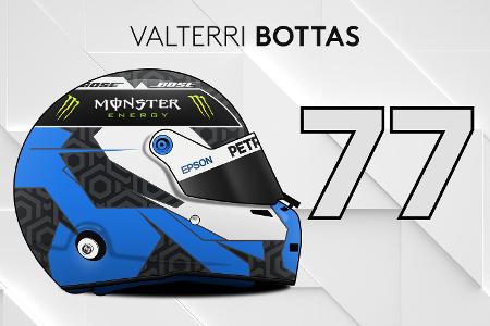 Die Helmdesigns der Formel-1-Fahrer 2019