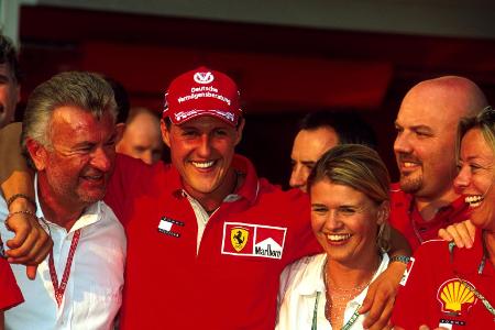 Ex-Manager Willi Weber, Michael und Corinna Schumacher, Sabine Kehm