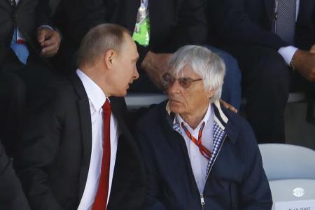 Männerfreunde: Wladimir Putin und Bernie Ecclestone beim Grand Prix von Russland