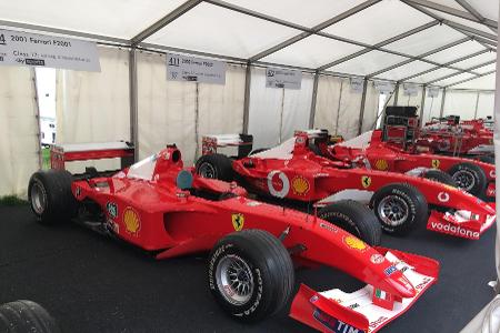 Damon Hill im Auto des Rivalen: Goodwood feiert Michael Schumacher