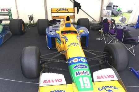 Damon Hill im Auto des Rivalen: Goodwood feiert Michael Schumacher