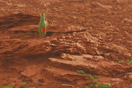 Tesla Roadster endlich auf dem Mars gelandet (in diesen düsteren Renderings)