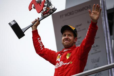Sebastian Vettel wurde für seine Aufholjagd von den Fans gefeiert