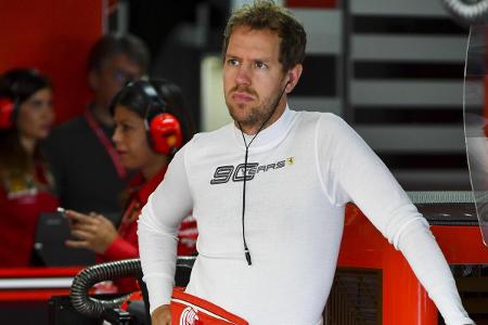 Sebastian Vettel konnte keine einzige gezeitete Runde fahren