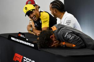 Daniel Ricciardo macht einen Witz, Lando Norris verliert völlig die Kontrolle ...
