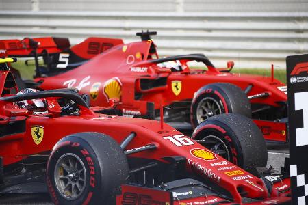 Leclerc schlägt Vettel um 0,4 Sekunden