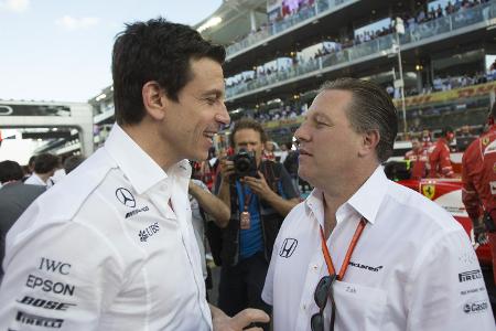 Toto Wolff und Zak Brown verhandeln angeblich gerade einen Motorenvertrag