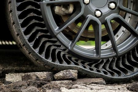 Michelin Uptis: Mit dem luftlosen Autoreifen sind Reifenpannen passé