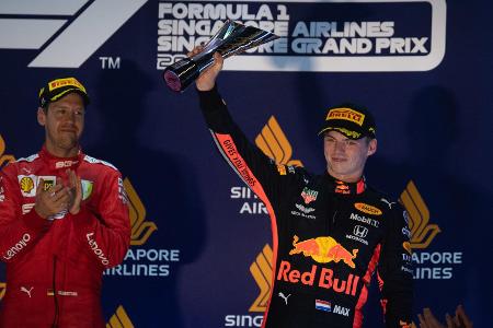 Max Verstappen schafft P3 in Singapur