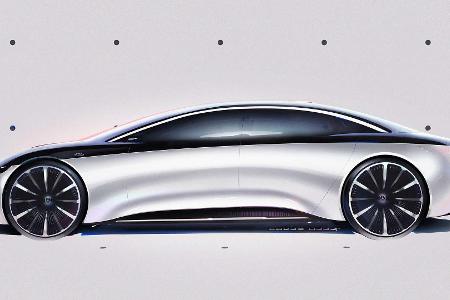 Mercedes Vision EQS: Oberklasselimousine auf neuer Elektro-Plattform