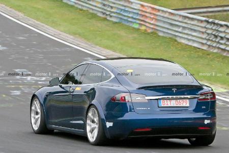 Tesla Model S am Nürburgring wohl schon schneller als Porsche Taycan
