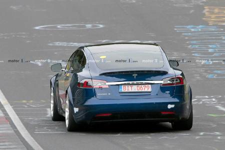 Tesla Model S am Nürburgring wohl schon schneller als Porsche Taycan