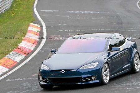 Tesla Model S am Nürburgring wohl schon schneller als Porsche Taycan