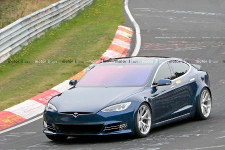 Tesla Model S am Nürburgring wohl schon schneller als Porsche Taycan