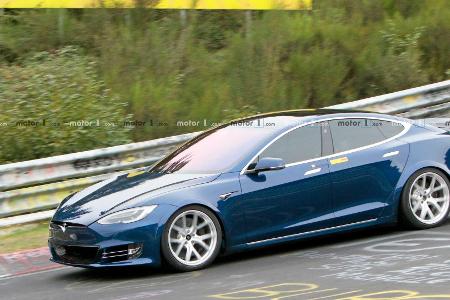 Tesla Model S am Nürburgring wohl schon schneller als Porsche Taycan