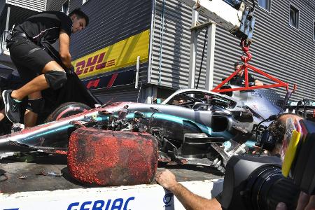 Möglich, dass Lewis Hamilton in Spa aus der Boxengasse starten muss ...