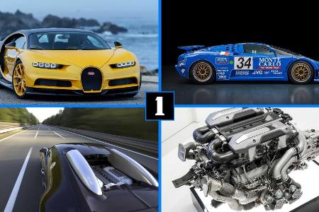 Bugatti-Hypercars im Vergleich: EB110 vs Veyron vs Chiron
