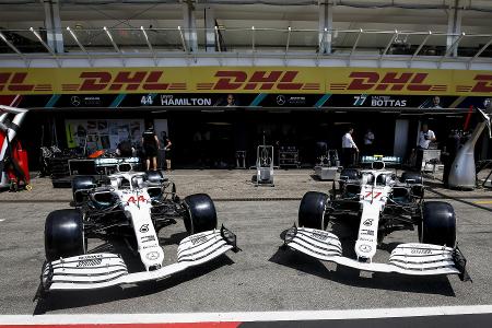 Aus Silber wird Weiß: Mercedes in Hockenheim mit Gedenk-Lackierung